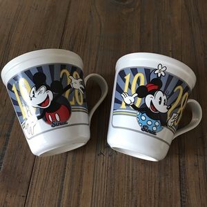 Disney “Since 1928” Mickey & Minnie coffee mug set